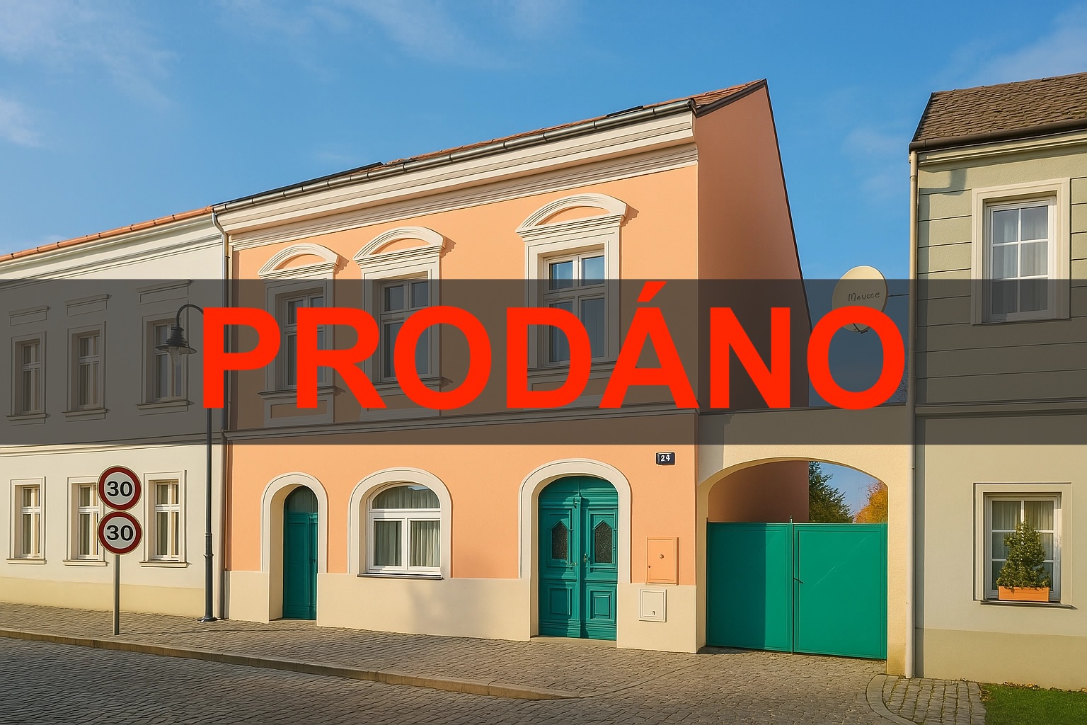 Bytový dům o dvou budovách a čtyřech bytových jednotkách