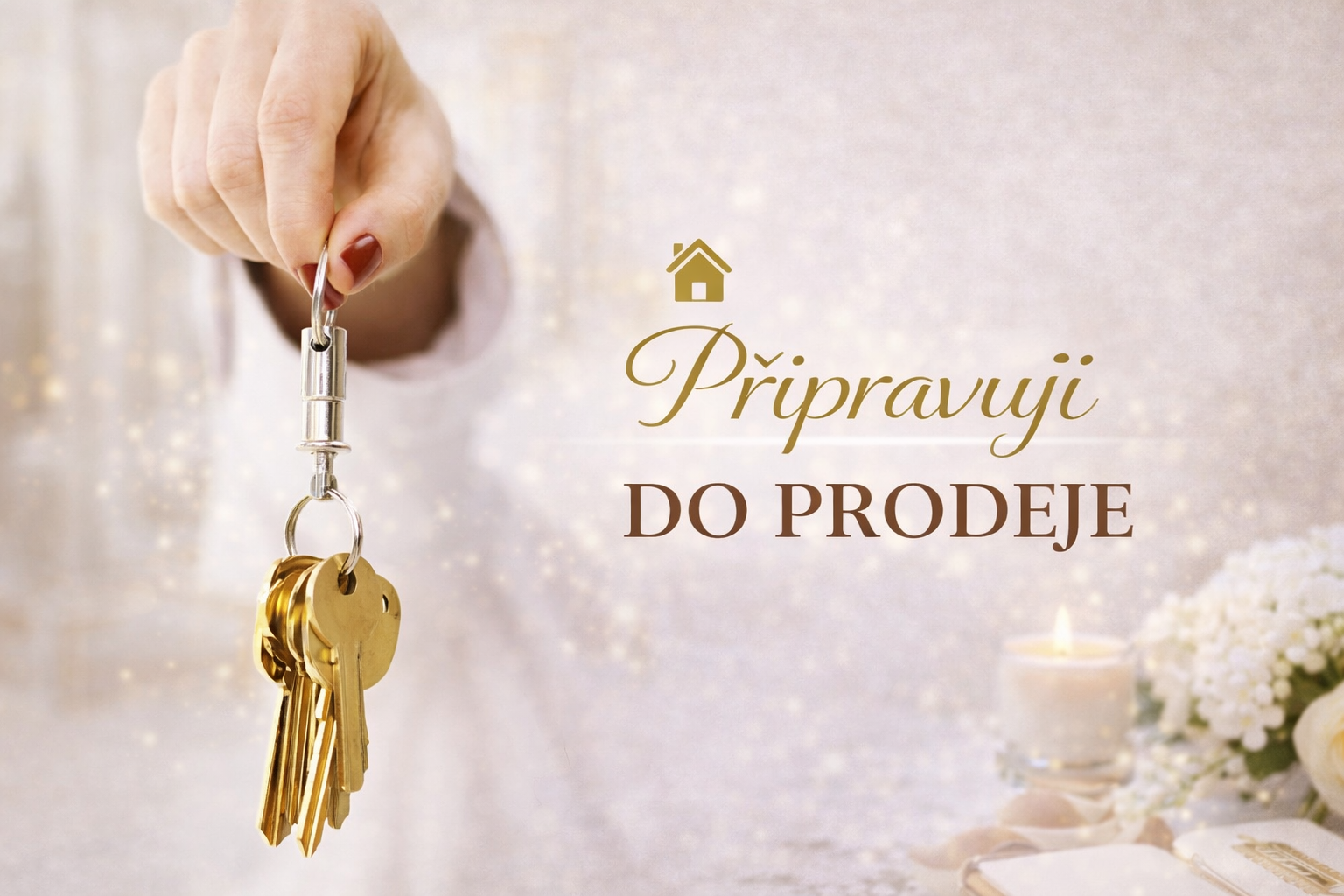 Slunný byt 2+kk se sklepem v Roztokách u Prahy